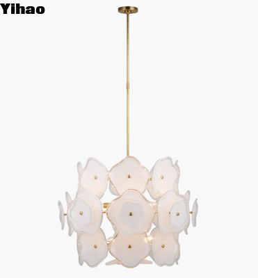 Купить KS 5067 Leighton Large Barrel Chandelier Soft Brass Polished Nickel With Blush/Cream Tinted Class онлайн изготовление