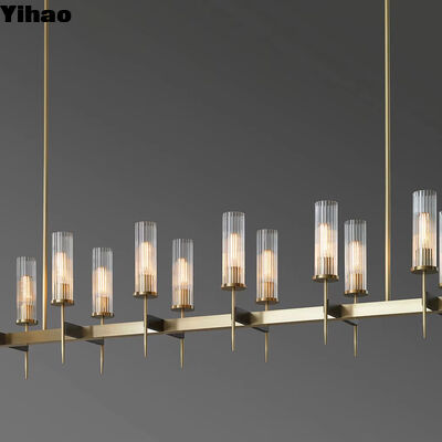 Купить Nordic Brass Body Pendant Light с 50000 часами службы и регулируемой высотой для современных гостиных онлайн изготовление
