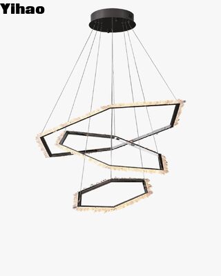 Купить Кристаллическая люстра с регулируемой высотой с 3500K теплым белым светом для современных интерьеров онлайн изготовление