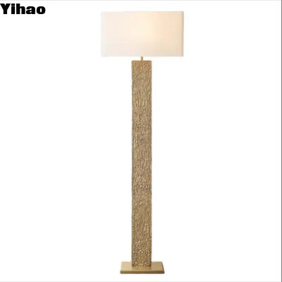 OEM Fabic Shade Dimmable Brass Standing Floor Lamp AC 85-265V (Фабическая лампа для подъезда с регулируемой затененостью)