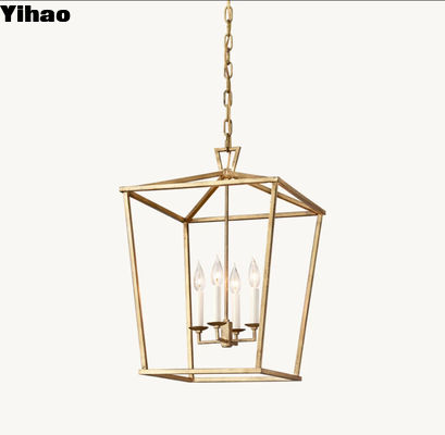 Снижаемая цилиндровая форма Металл 19th C Английский Openwork Pendant Light