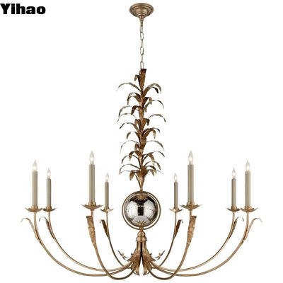 Винтажный потолок Монтаж люстра Никель / латунь / бронза с индивидуальной отделкой