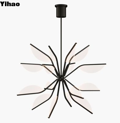700BLT38G Belterra 38 Globe Chandelier Естественный латунь / Мат черный отделка 3000K светодиодные модули
