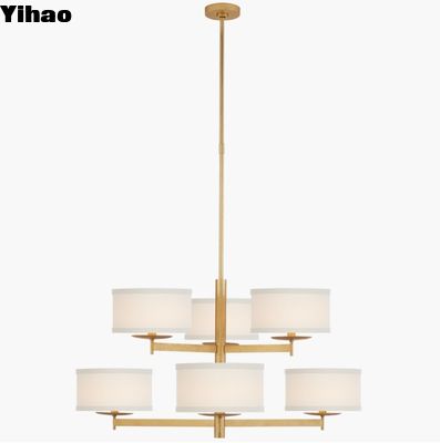 KS 5070 Walker Medium Two Tier Chandelier Gild / Сгоревший серебряный лист с оттенком 10 