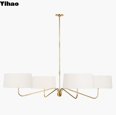 TOB 5350 Canto Grande Four Arm Chandelier Полированный никель / Ручно намазанная античная латунь / Бронза и латунь
